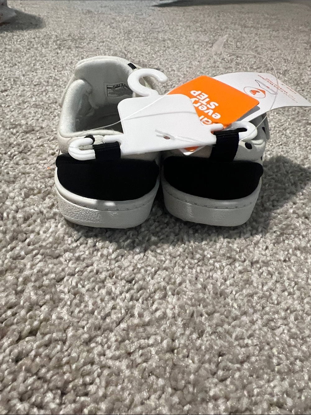 Carter's White Sneakers with Black Heart Print - Picture 5 of 5